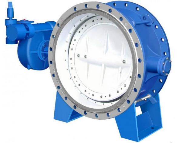 PN10 Cast Iron Eccentric Butterfly Valve , Double Offset Soft Seal Butterfly Valve