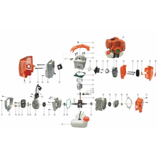 Резец щетки 3HP бензина CG520 прямое Strimmer для длинной травы