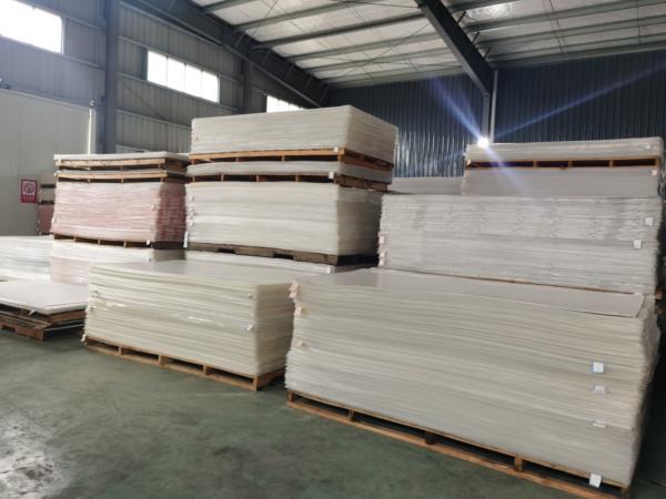 Chapa acrílica de PMMA branca para artigos sanitários / Chapas acrílicas sanitárias Espessura 1,8-40 mm