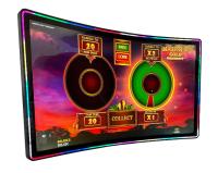 résolution 4K 43 moniteur d'écran tactile du moniteur incurvé par pouce PCAP pour le jeu
