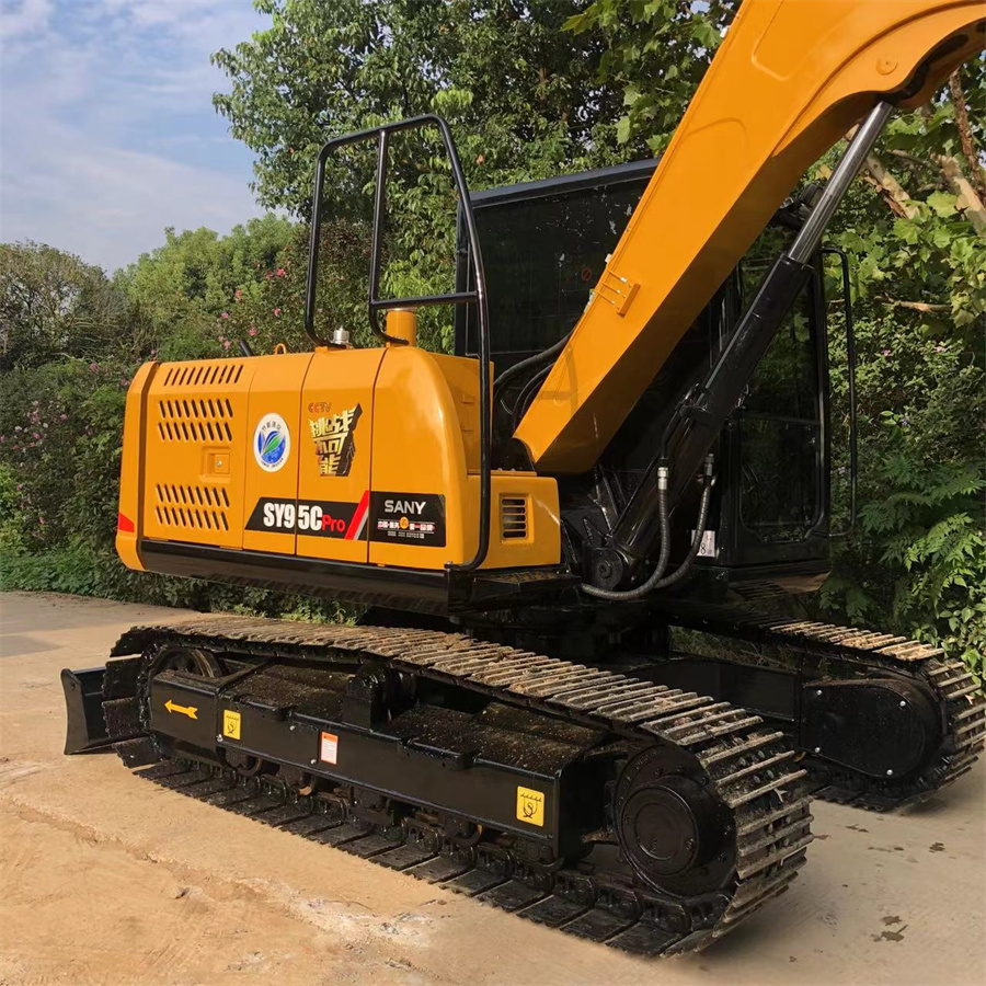 Китайская марка SANY SY95C Использованный гидравлический экскаватор вес 9 тонн Tier3 с лезвием