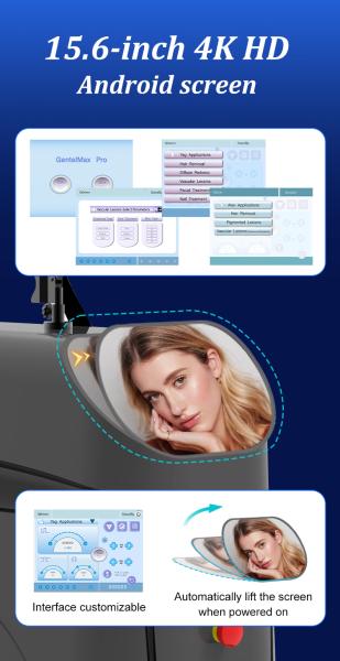 Pigment Lesions Removal Lasering 755 1064nm Alex Long Pulse Shorter Pulse Alexandrite Yag Lasering Hair Removal Machine