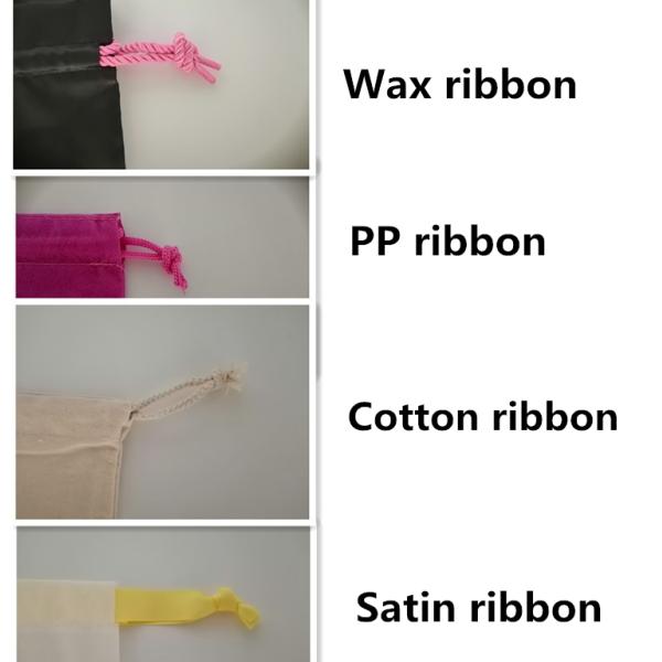Natural Cotton Drawstring Dust Bag With Waterproof Cloth For School Bag Trolley Packaging