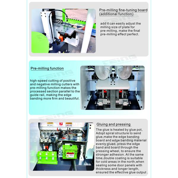 Woodworking Fully Auto Edge Bander Machine SKDT630 with Pre-milling and 18.645kW Power