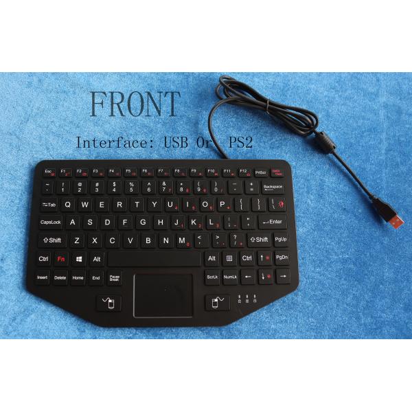Промышленный усиливанный интерфейс USB PS2 клавиатуры IP65 корабля с ключами Fn сенсорной панели