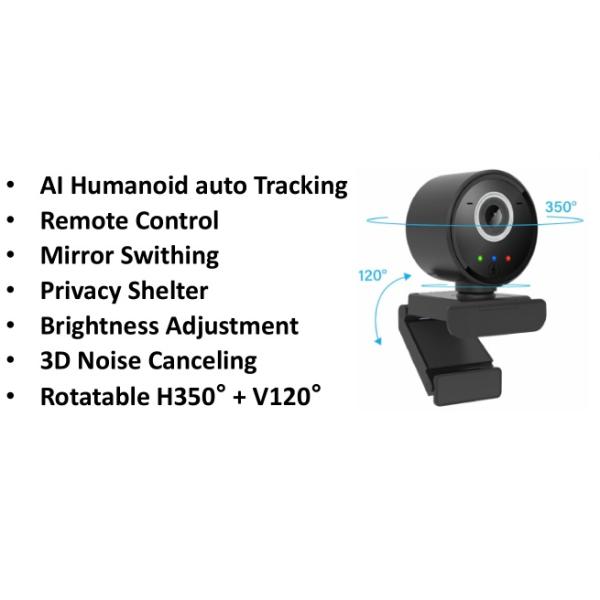 AI Humanoid Auto Tracking Home Security Camera SONIX 5262
