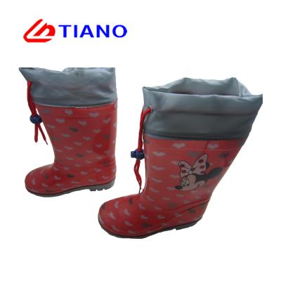Girl'S EVA Foam Print Lining 25-33 PVC Rain Boots