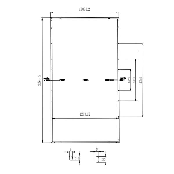 2x66 Cell 645-665w PERC Bifacial Module Mono Perc Half Cut Panels