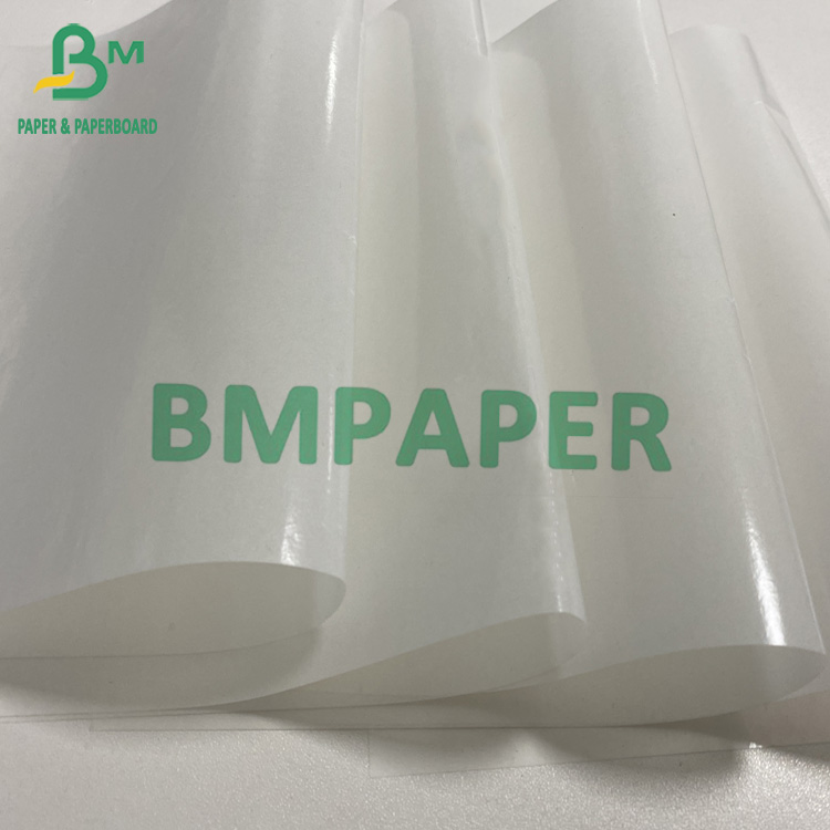 Glassine 1 Side Siliconated White Стеклянная 1 сторона Силиконообразованная белая для маркировки самоклеящаяся база бумаги Выпускная бумага 60 грм 1530 мм 1100 мм 787 мм рулон