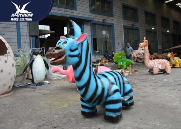 Remote Control Motorized Animal Scooters Of Silicone Rubber / Self Propelled Scooter Animals
