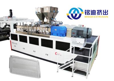 650-1550mm Width Twin Screw Extrusion Line for PLA and PET Sheet Production