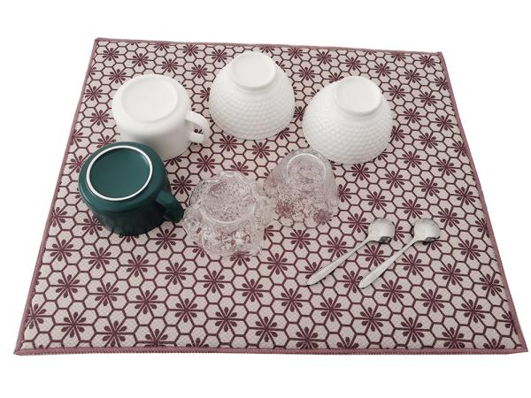 Microfiber Dish Drying Mat  Dish Drying Rack Pads Kitchen Counter Mat 16x18Inch