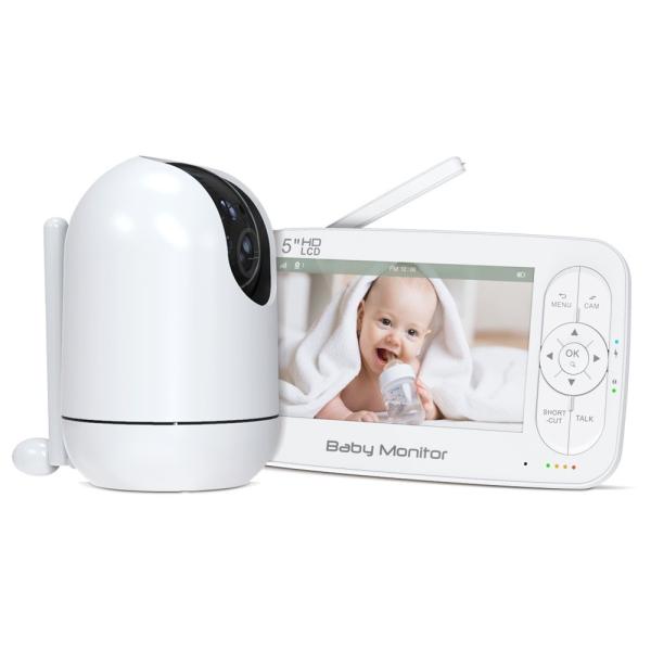 Smart Video Baby Monitor With DC 5V 2A Power Supply And RF 2.4GHz FHSS Communication Interface  Babyphone