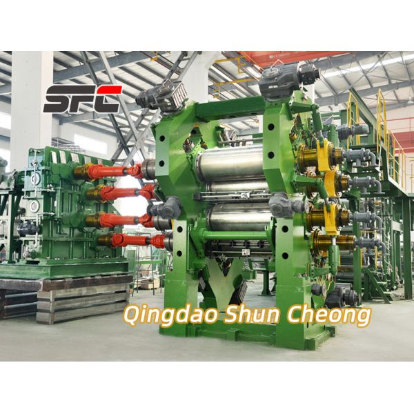 Remote Control PLC Rubber Calender Machine with 6500*1970*2740 Size for Customized Rubber Calendering