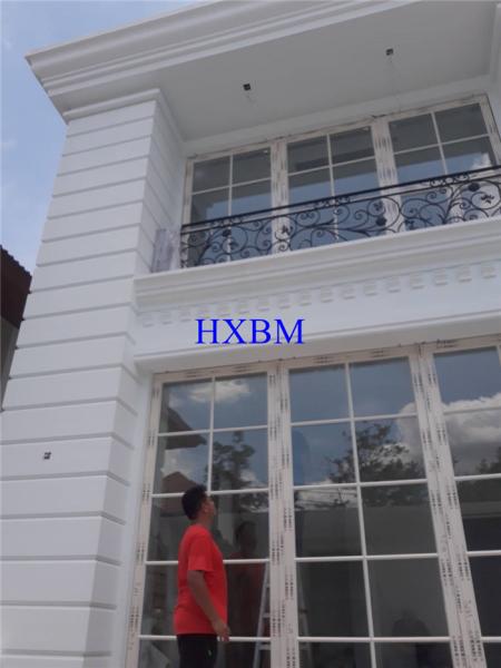 Double Glass 90mm Thick Alu Clad Timber Windows EPDM For Villas