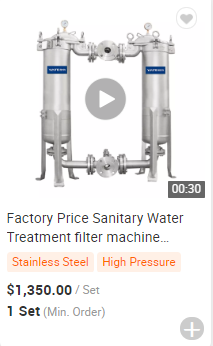 Practical and Economic Design Polished SS 304 316L Activated Carbon Filter Housing Filtration Machine