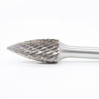 SG-5 Carbide Burr Tree Pointed-End Double Cut pour le broyeur à matrices 1/2 