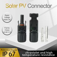 Dc hommes-femmes des connecteurs 30A 1000V du panneau solaire IP67 de  1 paire