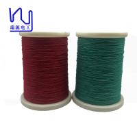 Super 0.1*50 fil de Litz en soie naturelle rouge pour transformateur à haute fréquence