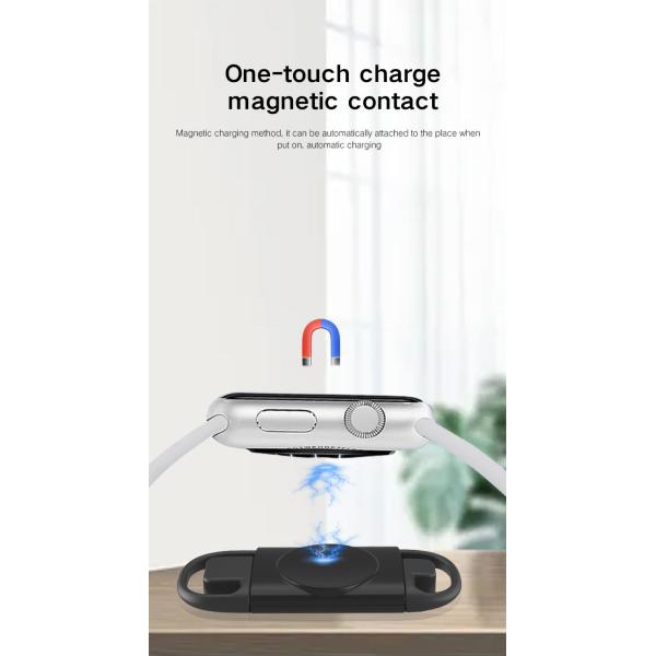 Легкий белый Apple Watch беспроводное магнитное зарядное устройство 5V Входное напряжение