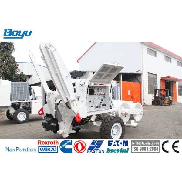 150kN Hydraulic Cable Puller Cummins Engine With Sloping Cam Plate Bi Directional Plunger Pump