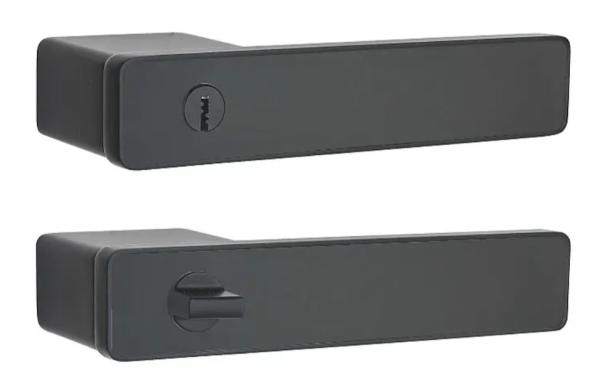 Poignée de serrure de porte intérieure moderne avec une épaisseur de 35 à 60 mm