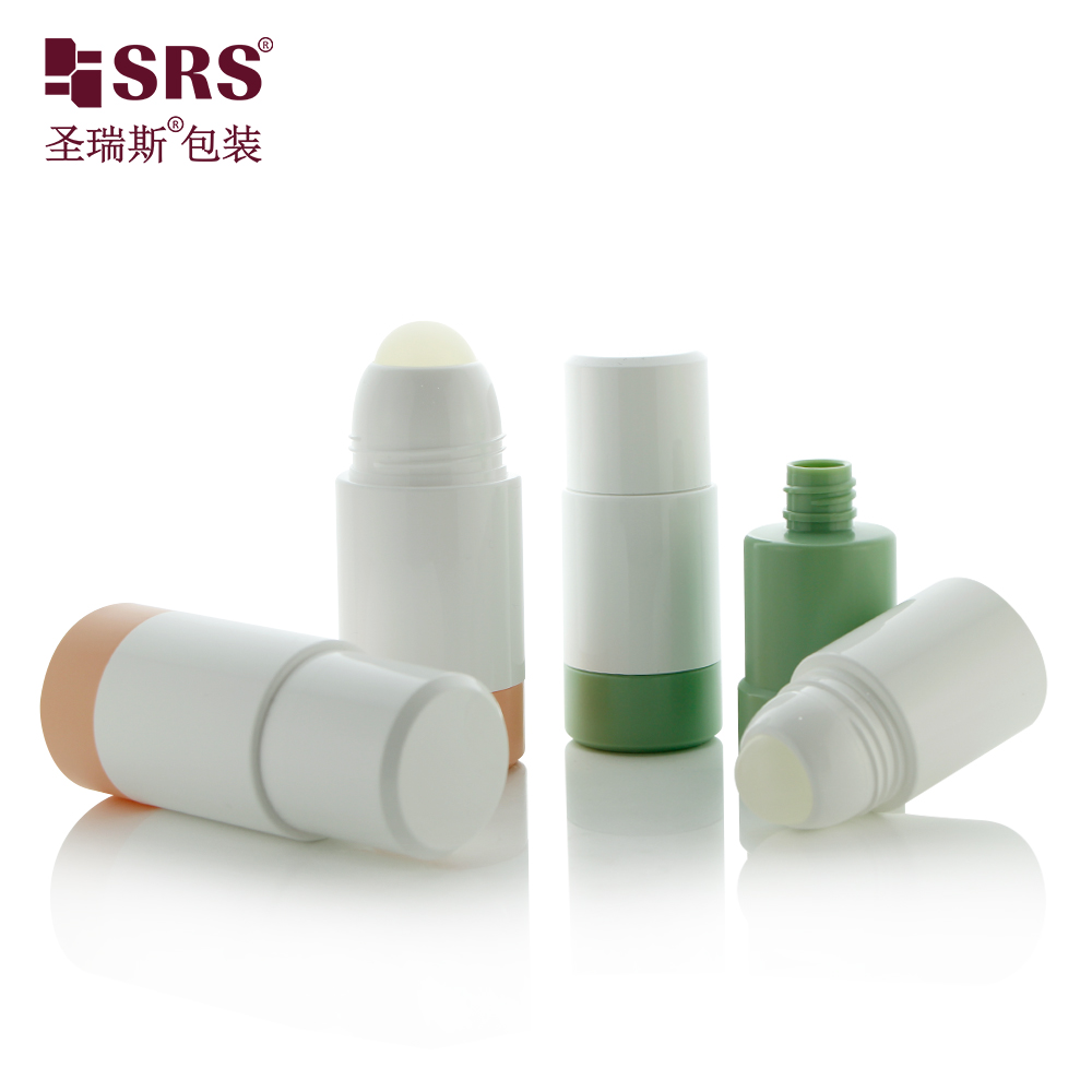 50ml 75ml PP PCR Recycled Replaceable Double Wall Roller Roll Deodorant Bottle
