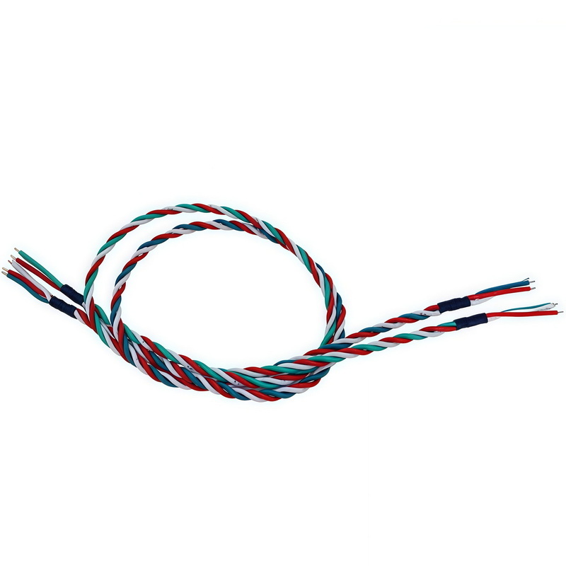 1007 24AWG 3-Wire Twisted Cable, Both Ends Stripped and Tinned