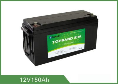 Baterias de lítio recarregáveis do de alta capacidade 12 V 150Ah com conexão de Bluetooth