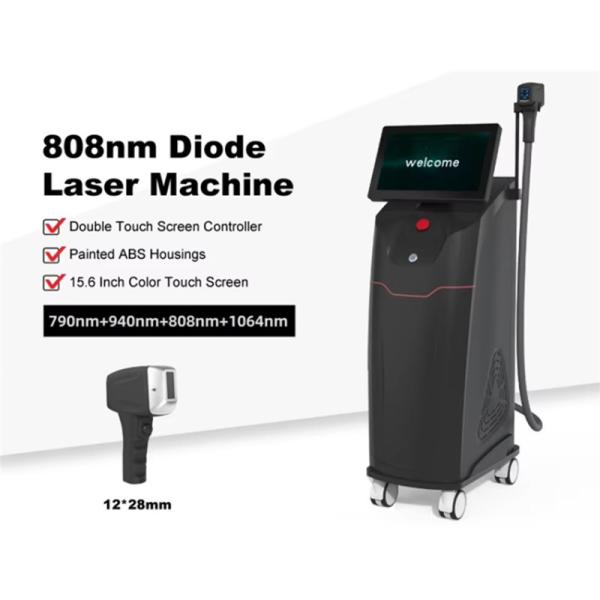 500W-1600W 4 longueurs d'onde pour toutes les couleurs de peau 808nm Diode Laser Machine d'épilation