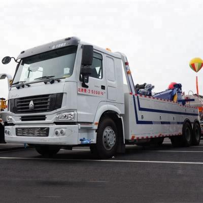 50 Ton 12 Wheel Tow 3 Axles Road Wrecker Truck Euro 2 With 295/80R22.5 Tires