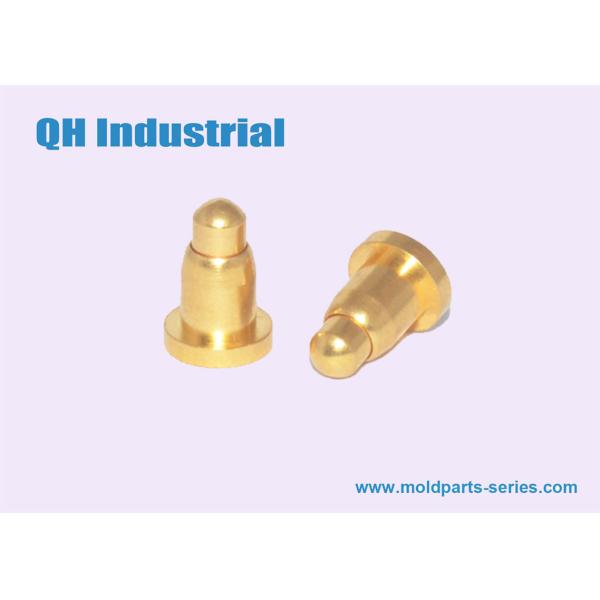 4Pin Double Rows Brass Stainless Steel Pogo Pin Connector in Blue-Tooth Earphone Waterproof Charger Smart Watch