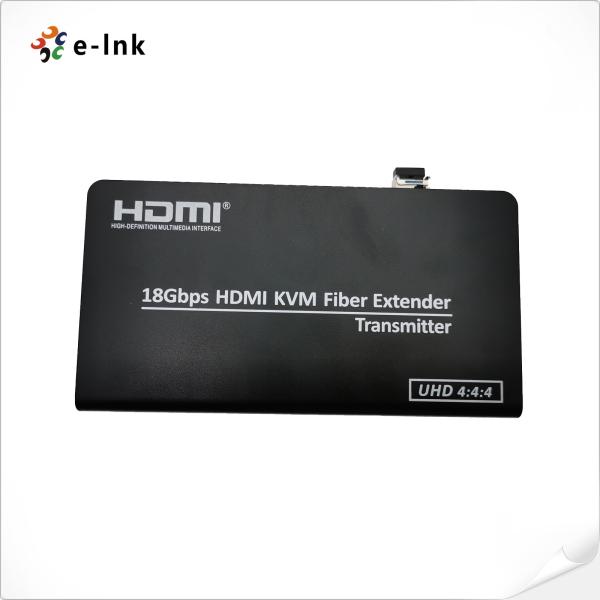 Fiber Video Converter 4K HDMI 2.0 KVM USB Over Fiber Optic Extender Video Signals Up To 10km Over SMF