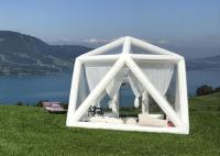 Barraca de acampamento inflável clara portátil exterior do Pvc com quadro hermético para excursões ou acampamentos da família