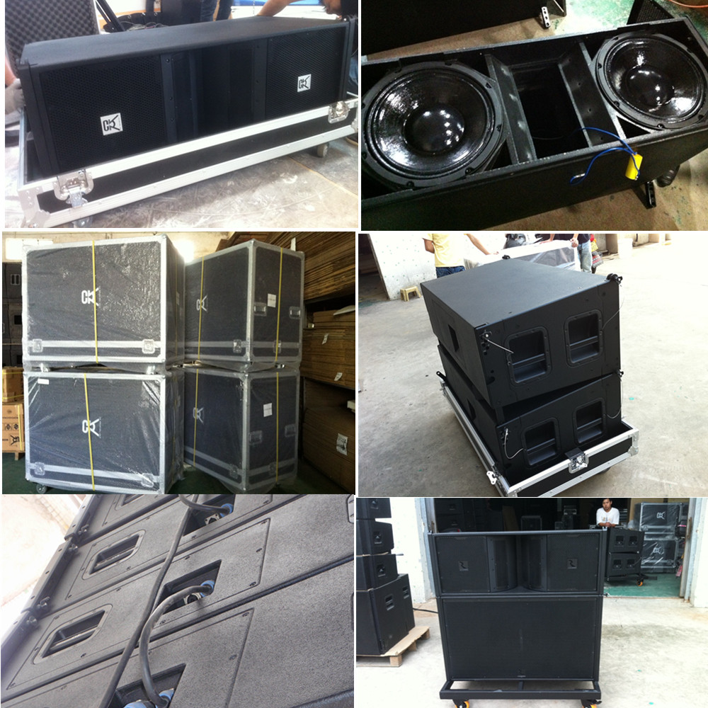 Mini Active Line Array Sound Equipment For Churches , Dual 5 Inch Line Array Speaker