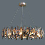 хрустальная люстра утюга провода 80cm Adjustbale курила кристаллическое потолочное освещение ISO9001 240V