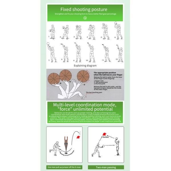 Apresse a máquina ajustável do tiro do basquetebol para a competição profissional