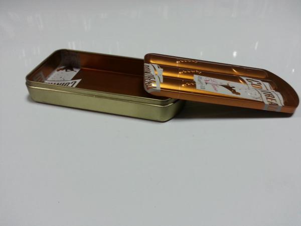 Printed Cartoon Cigar Tin Box ,Irregular Tinplate Case ,Cigar Tin Container