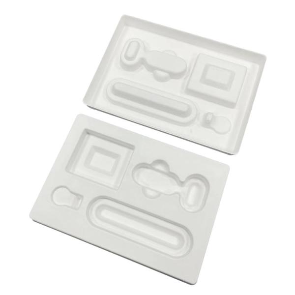 Disposable Wet Press Pulp Tray , Recycled Bagasse Custom Molded Pulp