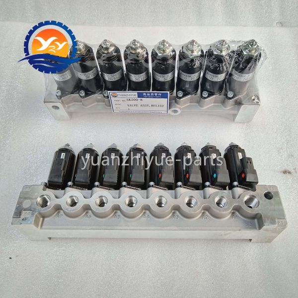 SK200 Solenoid Valve Assy YN35V00047F1 for Kobelco SK200-8 SK250-8 SK350-8 Excavator Solenoid Valve Parts