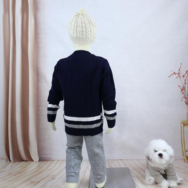 In Stock 90-150 Size Old Fall Winter Kids Toddler Cardigans Baby Boys Buttons Knit Coat Toddler Sweaters