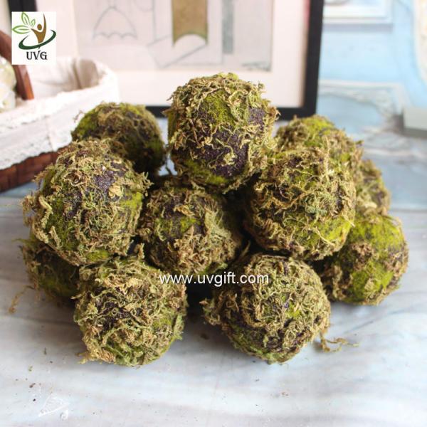 UVG arts and crafts artificial moss ball fake garden stone for wedding event decoration GRS043