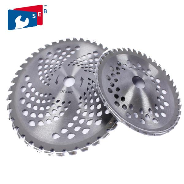 Cutting Grass Bush 255mm Circular Saw Blade , Lawn Mower Blades 25.4mm Hole