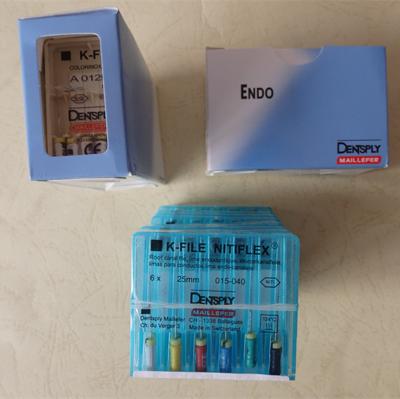Arquivos de canal de raiz de aço inoxidável de Endo Rotary Files 25mm NiTi
