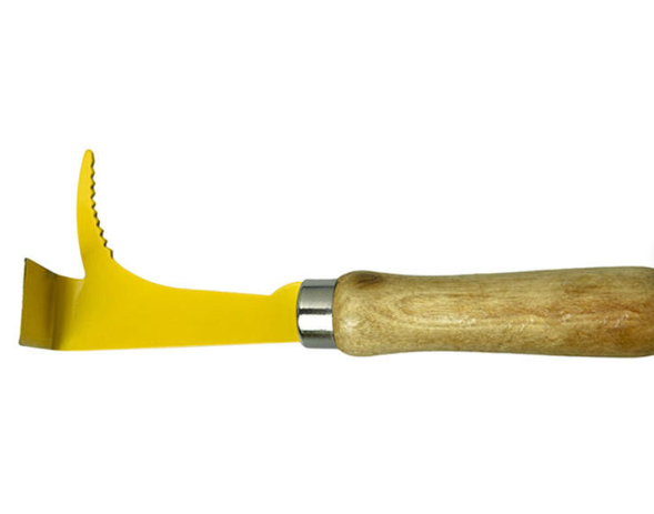 BEESTAR Stainless Steel Beehive Scraper with Wooden Handle - 189mm Length 35mm Width 98g Weight Multifunctional Hive Tool for Beekeeping