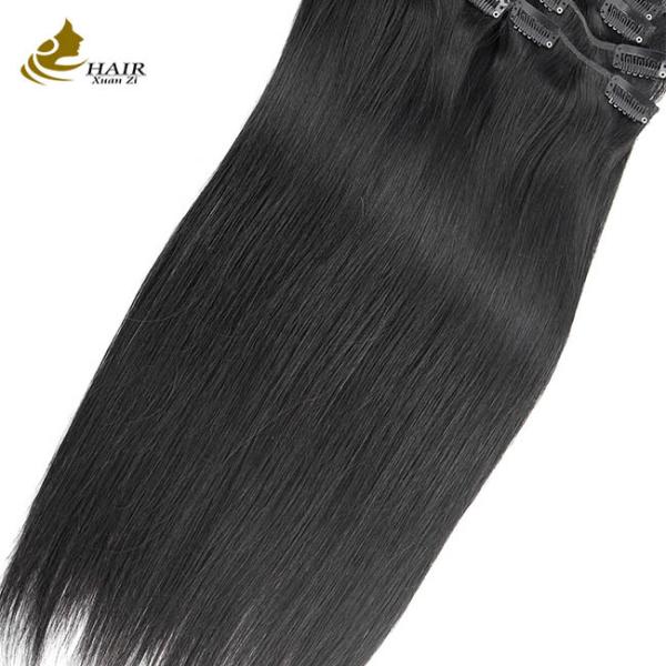 Cabelo Longo Direito Brasileiro Tecido Preto Auburn Cabelos Humanos em Pacotes