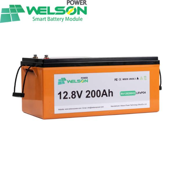 RV Lifepo4 Car Battery Waterproof IP65 12.8V 25.6v 100Ah 50ah Lithium Ion Solar Energy Storage