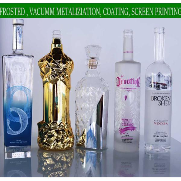 Вакуум бутылки стекла вискиа водки XO гальванизируя бутылки 1 ликера литра стеклянные 22mm