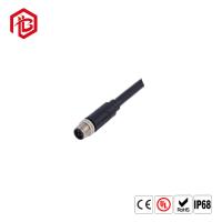 Bâti en nylon de panneau en métal de PVC de cable connecteur femelle imperméable du mâle M8 M12 d'Ip67 Ip68