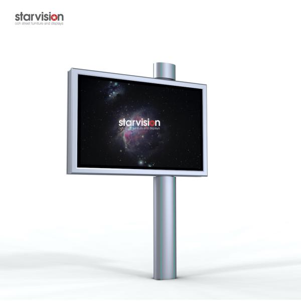 5mm tempered glass LED City light Boards Pole mount IP55 waterproof